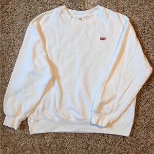 Levi's Classic White Crewneck Sweater